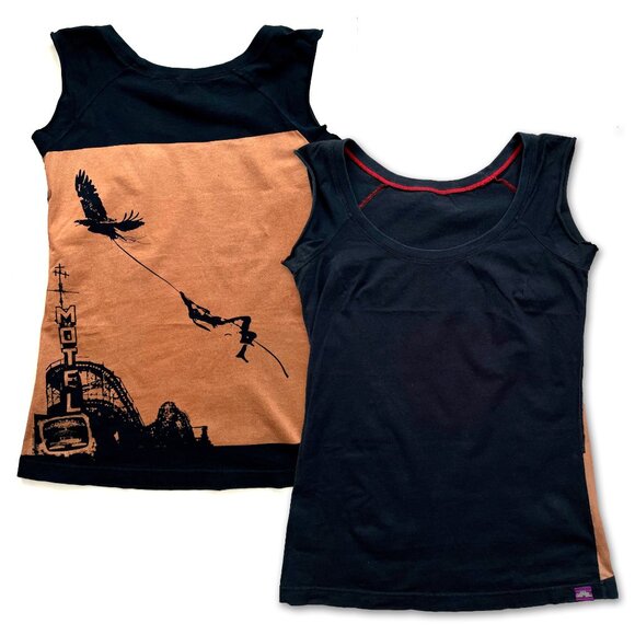 Spacecraft Graphic Design Jr Ladies S Small Cap Sleeve Shirt Cotton Soaring Bird - Picture 1 of 14